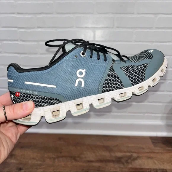 On Running Women's Sneakers - Blue and Black - Picture 6 of 13